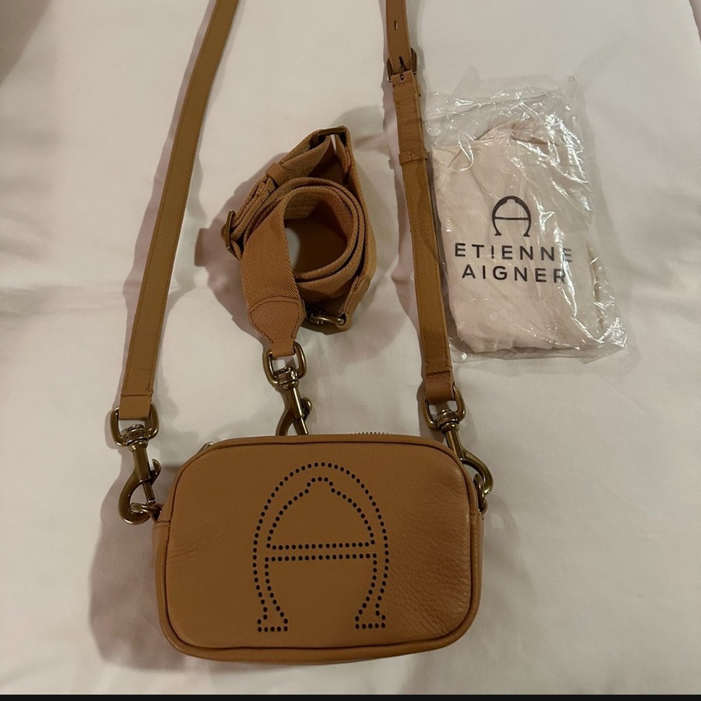 Etienne Aigner Tan Crossbody Bag